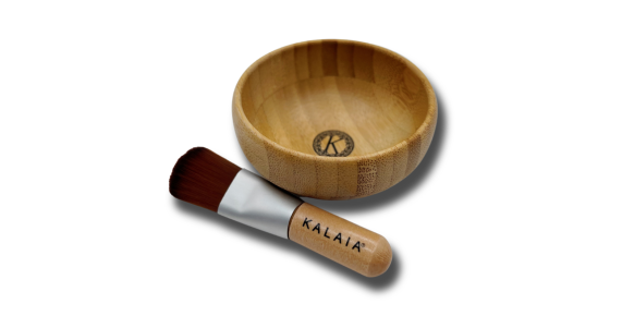 Bamboo Bowl & Brush